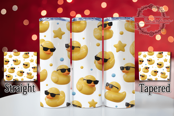3D Inflated Rubber Duck Tumbler: Fun Digital Design