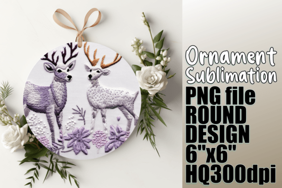 Christmas Round 3D Artwork: Festive Design for Sublimation Projects