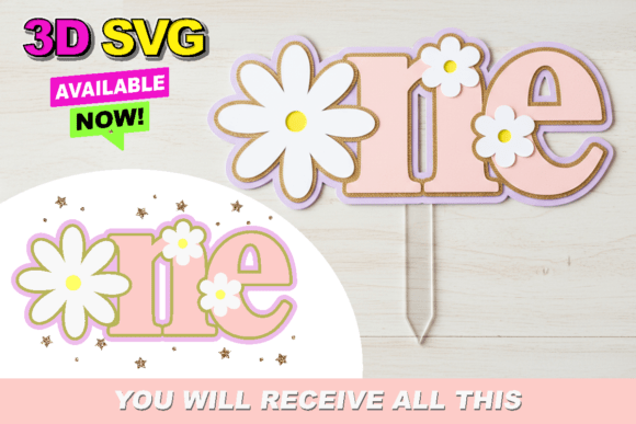 Daisies 3D SVG: Your Instant Download for Creative Projects
