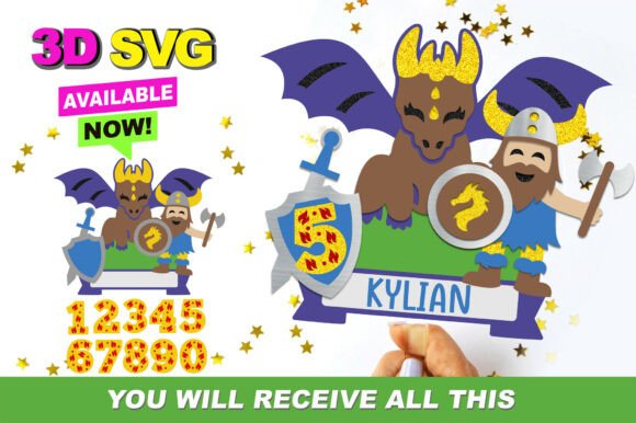 Stunning 3D Dragon Cake Toppers for Cricut & Silhouette