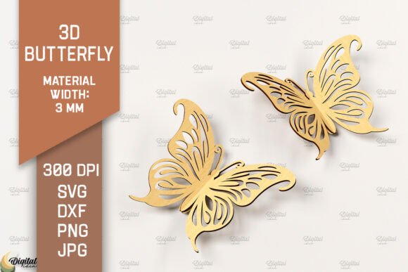 Unleash Creativity with 3D Butterfly Laser Cut SVG Designs